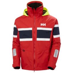 Płaszcz przeciwdeszczowy Helly Hansen Salt Original. Czerwone kurtki męskie Helly Hansen, bez wzorów, żeglarskie. Za 1,251.00 zł.