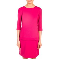 SUKIENKA LOVELY PINK QUIOSQUE. Czerwone sukienki damskie QUIOSQUE, z dzianiny, biznesowe. W wyprzedaży za 49.99 zł.