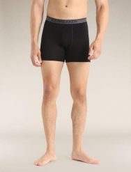 ICEBREAKER Bokserki męskie M Anatomica Boxers black-XXL. Czarne bokserki męskie Icebreaker, l, bez wzorów, z lycry. Za 209.25 zł.
