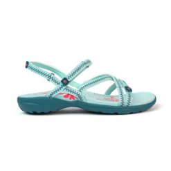 Sandały trekkingowe damskie Tencelle V4 – pewny chwyt i pełen komfort. Zielone obuwie sportowe damskie IZAS, bez wzorów, bez obcasa, bez zapięcia. W wyprzedaży za 226.04 zł.