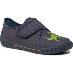 Kapcie SUPERFIT - 5-00278-81 S Blau. Niebieskie sandały chłopięce Superfit, z materiału, bez zapięcia. Za 129.00 zł.