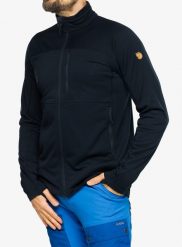 Bluza rozpinana męska Fjallraven Abisko Lite Fleece Jacket. Niebieskie bluzy męskie Fjällräven, m, bez wzorów, z poliesteru, bez kaptura. Za 629.19 zł.