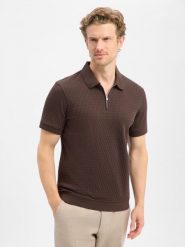 JOOP! koszulka polo - Franciscojose Mężczyźni Bawełna (100%) brązowy, M. Brązowe koszulki polo męskie JOOP!, m, bez wzorów, z bawełny, bez kołnierzyka, bez ramiączek. Za 429.95 zł.