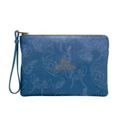 Torba na toaletę Cerda Disney Stitch. Niebieskie torby podróżne damskie Cerda, bez wzorów, z materiału. Za 126.50 zł.