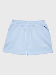 Pepe Jeans Szorty sportowe Rosemary PG800731 Błękitny Regular Fit. Niebieskie spodenki dla dziewczynek Pepe Jeans, bez wzorów, z bawełny, sportowe. Za 109.99 zł.