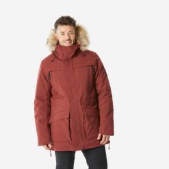 Parka turystyczna męska zimowa Quechua NH900 Warm -20°C wodoodporna. Brązowe kurtki męskie QUECHUA, na zimę, m, bez wzorów, z syntetyku, sportowe, bez kaptura. Za 499.99 zł.