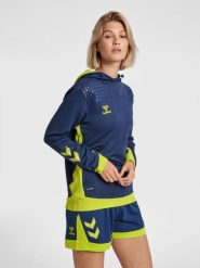Damska bluza z kapturem Hummel hmlLEAD poly. Niebieskie bluzy damskie Hummel, s, bez wzorów, z polaru, z kapturem. Za 173.15 zł.
