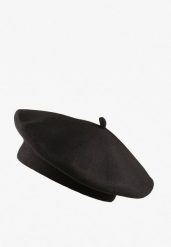 Czarny Beret z Antenką z Kaszmirem i Bawełną w Klasycznym Stylu Emivirae. Czarne czapki i kapelusze damskie Born2be, z aplikacjami, z bawełny, eleganckie. Za 34.99 zł.