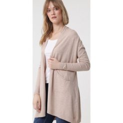 Beżowy Kardigan Taliesin. Brązowe kardigany damskie Born2be, m, bez wzorów. Za 79.99 zł.