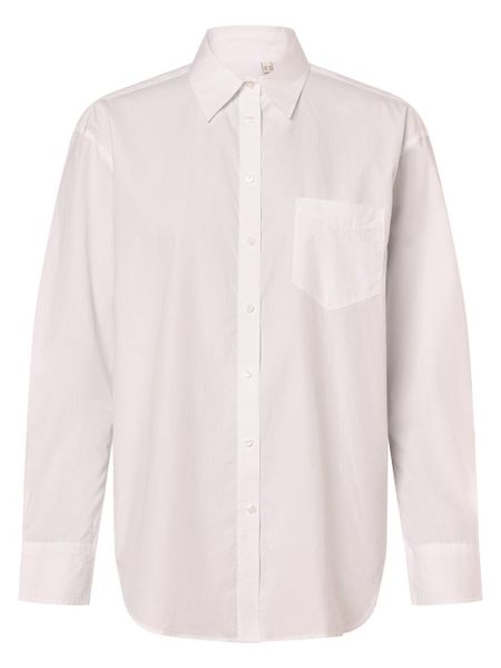 Gant Bluzka Kobiety Bawełna biały, 44. Białe bluzki damskie GANT, bez wzorów, z bawełny, biznesowe, bez kołnierzyka, bez ramiączek. Za 599.95 zł.