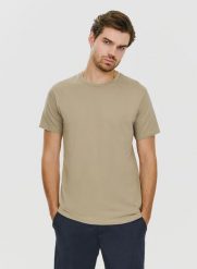 PAKO LORENTE – Bawełniany beżowy t-shirt z okrągłym dekoltem. Brązowe t-shirty męskie Pako Lorente, xxl, bez wzorów, z bawełny, bez kołnierzyka. Za 49.99 zł.
