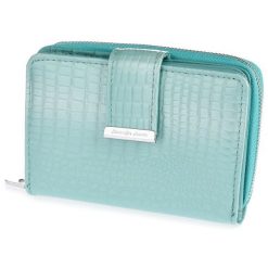 Skórzany Portfel Damski Lakierowany Elegancki Modny Turkusowy 826. Niebieskie portfele damskie bez wzorów, z lakierowanej skóry. Za 79.99 zł.