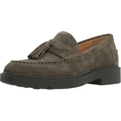 Buty GEOX D65DKA 00022 Brązowy. Brązowe obuwie sportowe damskie Geox, bez wzorów, ze skóry, na fitness i siłownię. Za 469.99 zł.