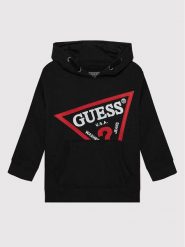 Guess Bluza N2YQ09 KAD70 Czarny Oversize. Czarne bluzy dla chłopców Guess, z aplikacjami, z bawełny, bez ramiączek, bez kaptura. Za 239.99 zł.
