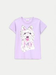 Coccodrillo T-Shirt ZC4143204VGA Fioletowy Regular Fit. Fioletowe t-shirty i topy dla dziewczynek COCCODRILLO, bez wzorów, z bawełny, bez ramiączek. Za 29.99 zł.