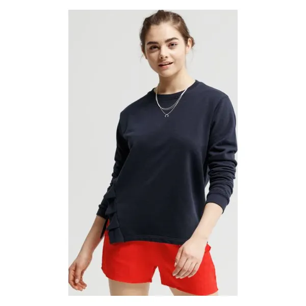 Feewear Bluza Kamet , granatowy, rozmiar L. Niebieskie bluzy damskie Feewear, l, bez wzorów, z bawełny, bez kaptura. W wyprzedaży za 39.99 zł.