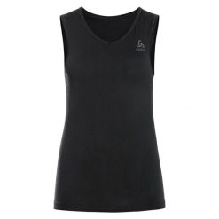 Koszulka tech. damska Odlo BL TOP v-neck singlet PERFORMANCE X-LIGH. Czarne bielizna termoaktywna damska Odlo, bez wzorów, bez ramiączek. Za 199.99 zł.