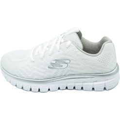 Trampki Skechers Get Connected 12615WSL, Biały, Kobiety. Białe obuwie sportowe damskie Skechers, bez wzorów, sportowe, bez zapięcia. Za 199.99 zł.