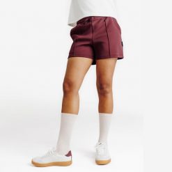 Spodenki damskie Heritage. Fioletowe szorty sportowe damskie Decathlon, na lato, m, bez wzorów, z dresówki, retro. Za 89.99 zł.