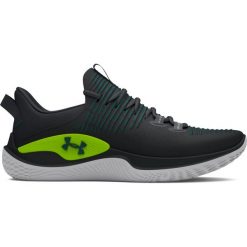 Buty do crossfitu Under Armour Flow Dynamic IntelliKnit. Czarne buty sportowe męskie Under Armour, bez zapięcia, na fitness i siłownię. W wyprzedaży za 501.45 zł.