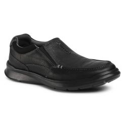 Półbuty Clarks. Czarne półbuty na co dzień męskie Clarks, bez zapięcia. Za 259.99 zł.