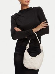 Guess Torebka HWQL96 58180 Biały. Białe torebki do ręki damskie Guess, z aplikacjami, ze skóry, bez dodatków. Za 319.99 zł.