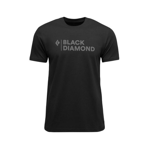 Koszulka Black Diamond Stacked. Czarne koszulki sportowe męskie Black Diamond, bez wzorów, bez kołnierzyka, bez ramiączek, wspinaczkowe. Za 222.50 zł.