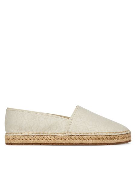 Calvin Klein Espadryle Flat Espadrille - Jacq HW0HW02467 Écru. Espadryle damskie Calvin Klein, bez wzorów, z materiału, bez obcasa, bez zapięcia. Za 209.99 zł.
