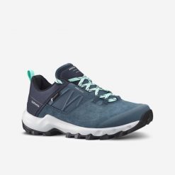 Buty turystyczne damskie Quechua MH500 wodoodporne. Niebieskie obuwie sportowe damskie QUECHUA, outdoorowe. Za 279.99 zł.