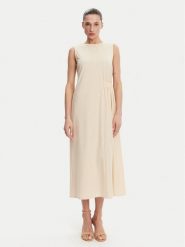 Weekend Max Mara Sukienka letnia Tenebre 2515621032 Écru Regular Fit. Sukienki damskie Weekend Max Mara, na lato, xs, bez wzorów, z syntetyku, bez kołnierzyka, bez ramiączek. Za 489.99 zł.