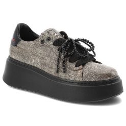 Czarne Sneakersy Chebello Modne Obuwie Damskie Na Platformie. Czarne półbuty damskie CheBello, bez wzorów, wizytowe, bez obcasa, na platformie, bez zapięcia. Za 501.99 zł.