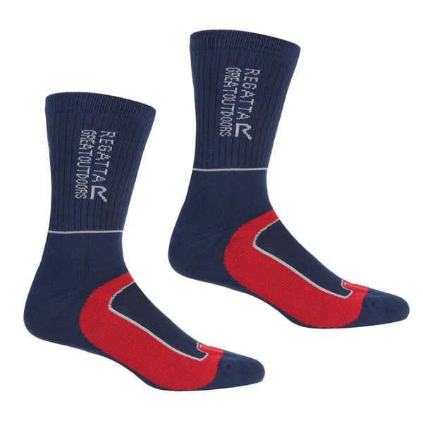 Skarpetki Męskie Samaris 2 Season 2pak. Czerwone skarpety męskie Regatta, bez wzorów, z dzianiny. Za 146.99 zł.