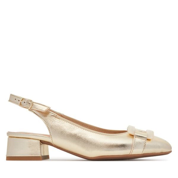 Sandały Ara. Żółte sandały damskie Ara, bez wzorów, bez obcasa, na płaskiej podeszwie, bez zapięcia. Za 369.99 zł.