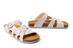 DR. BRINKMANN 700712-81 offwhite, klapki damskie. Brązowe klapki damskie Dr. Brinkmann, bez wzorów, bez obcasa. Za 191.92 zł.