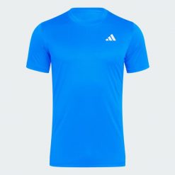 Koszulka Club Tennis Climacool. Niebieskie koszulki sportowe męskie Adidas, bez wzorów, bez kołnierzyka, bez ramiączek, tenisowe, climacool (adidas). Za 149.00 zł.