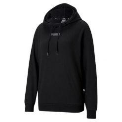 Bluza damska Puma Modern Basics. Czarne bluzy damskie Puma, xl, bez wzorów, z bawełny, bez kaptura. Za 250.35 zł.