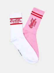 Skarpetki 2 pack Coca-Cola - wielobarwny. Skarpety damskie Sinsay, bez wzorów. Za 12.99 zł.