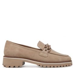 Półbuty Ara. Brązowe półbuty damskie Ara, bez wzorów, bez obcasa, na płaskiej podeszwie, bez zapięcia. Za 289.99 zł.