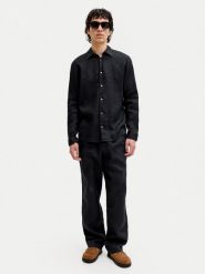 Jack & Jones Chinosy St. Karl 12253120 Czarny Loose Leg. Czarne eleganckie spodnie męskie Jack & Jones, m, bez wzorów, ze lnu. Za 329.99 zł.