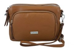 Listonoszka skórzana BARBERINI'S j. brązowa 990-12. Brązowe torebki shopper damskie Barberinis, bez wzorów, ze skóry, biznesowe, małe, bez dodatków. Za 239.99 zł.