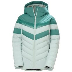Damska kurtka puchowa Helly Hansen Imperial. Zielone kurtki snowboardowe damskie Helly Hansen, l, bez wzorów, z materiału, narciarskie. Za 1,170.50 zł.