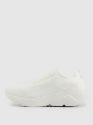 4F Niskie sneakersy sportowe VELOCORE damskie - białe 38. Białe obuwie sportowe damskie 4f, bez wzorów, z dzianiny. Za 299.99 zł.