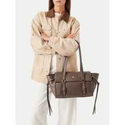 Torebka Beverly Hills Polo Club. Szare torebki do ręki damskie Beverly Hills Polo Club, bez wzorów, klasyczne, bez dodatków. Za 299.99 zł.