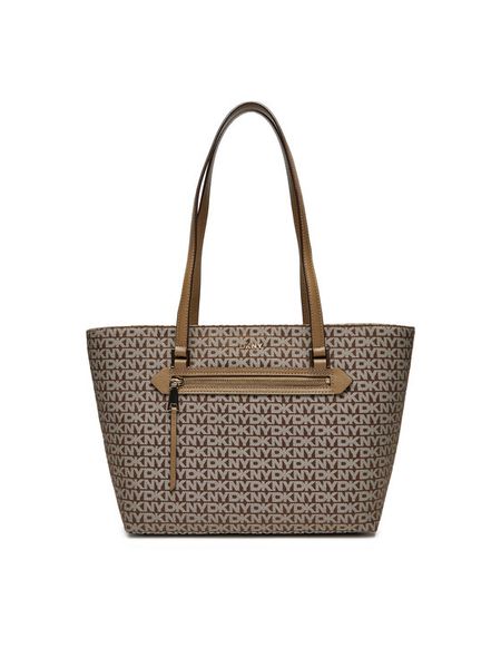 DKNY Torebka Bryant R43AFE20 Brązowy. Brązowe torebki do ręki damskie DKNY, bez wzorów, ze skóry, bez dodatków. Za 699.99 zł.