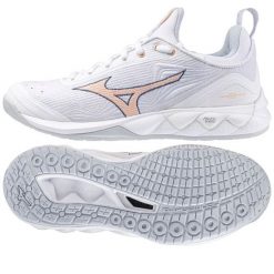 Buty do siatkówki Mizuno Wave Luminous 2 W V1GC212000 białe. Białe obuwie sportowe damskie bez wzorów, z gumy, do siatkówki, mizuno wave. Za 598.81 zł.