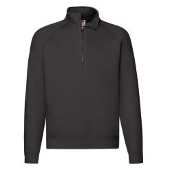 Bluza Unisex Premium Quarter Zip Raglan Dla Dorosłych. Czerwone bluzy męskie Fruit of the Loom, m, bez wzorów, bez kaptura. Za 170.99 zł.