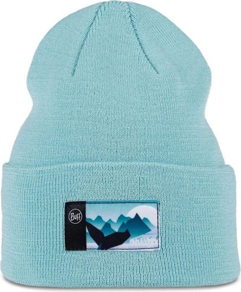 Czapka BUFF KNITTED BEANIE LILON GEM MALACHITE. Niebieskie czapki i kapelusze damskie Buff, bez wzorów, z materiału. Za 94.59 zł.