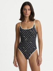 Guess Strój kąpielowy W6GZ07 K3280 Granatowy. Niebieskie kostiumy jednoczęściowe damskie Guess, m, z aplikacjami, z syntetyku. Za 434.99 zł.