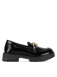 Sergio Bardi Loafersy ARC-E1091-03SB Czarny. Czarne mokasyny damskie Sergio Bardi, z lakierowanej skóry. Za 349.99 zł.