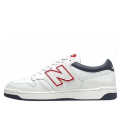 Buty do chodzenia męskie New Balance 480. Białe buty sportowe męskie New Balance, bez zapięcia, trekkingowe. Za 436.99 zł.